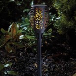 Torche cool Flame noire présentoir Solaire