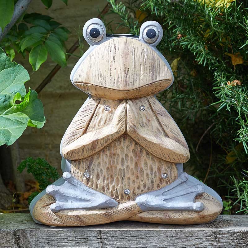 Grenouille Pierre de Bois Solaire