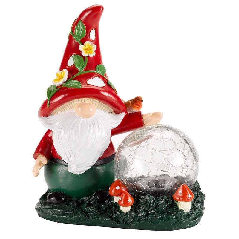 Sorcier Wizard et globe solaire résine et verre Solaire