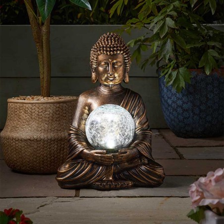 Buddha et Globe solaire Solaire