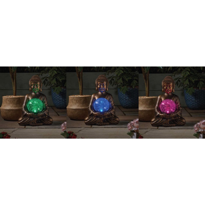 Buddha et Globe solaire Solaire