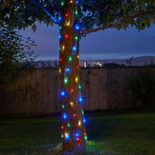Guirlande multicolore 100 leds Solaire